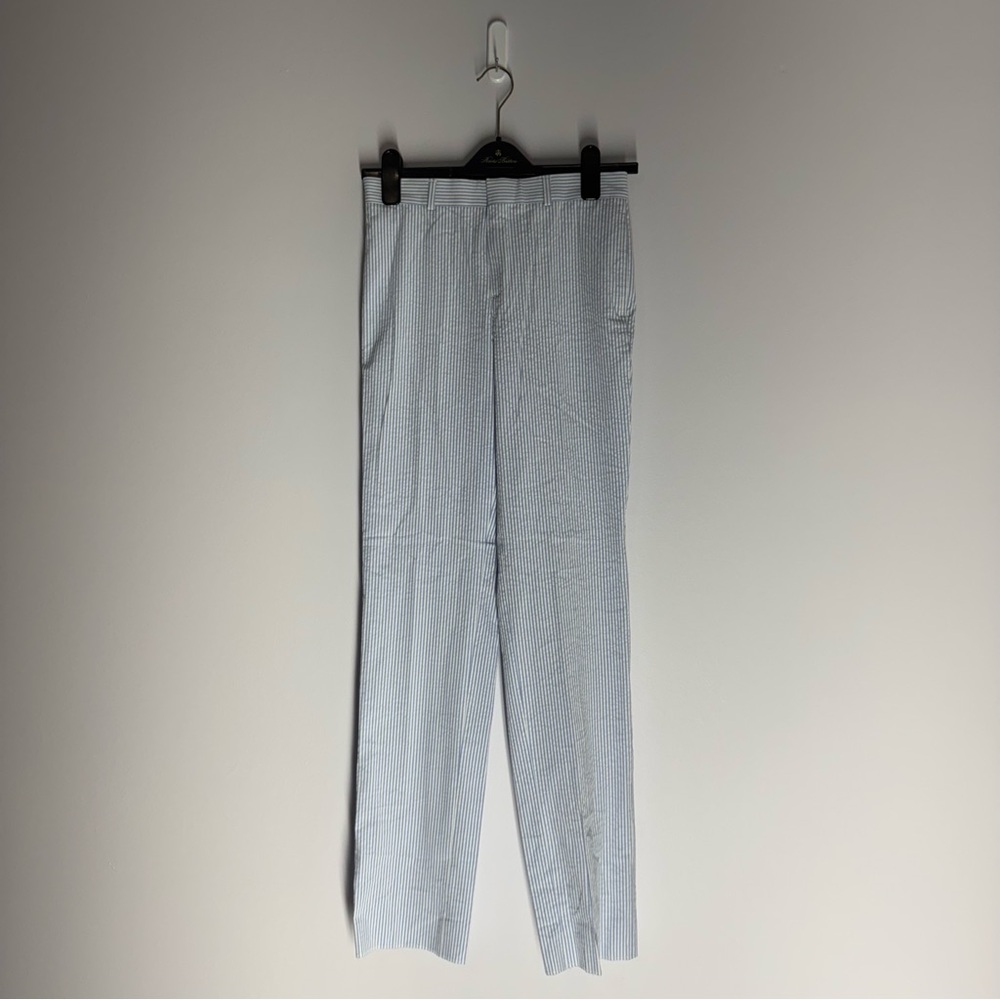 Brooks Brothers Light Blue Seersucker Kids Casual Pants
